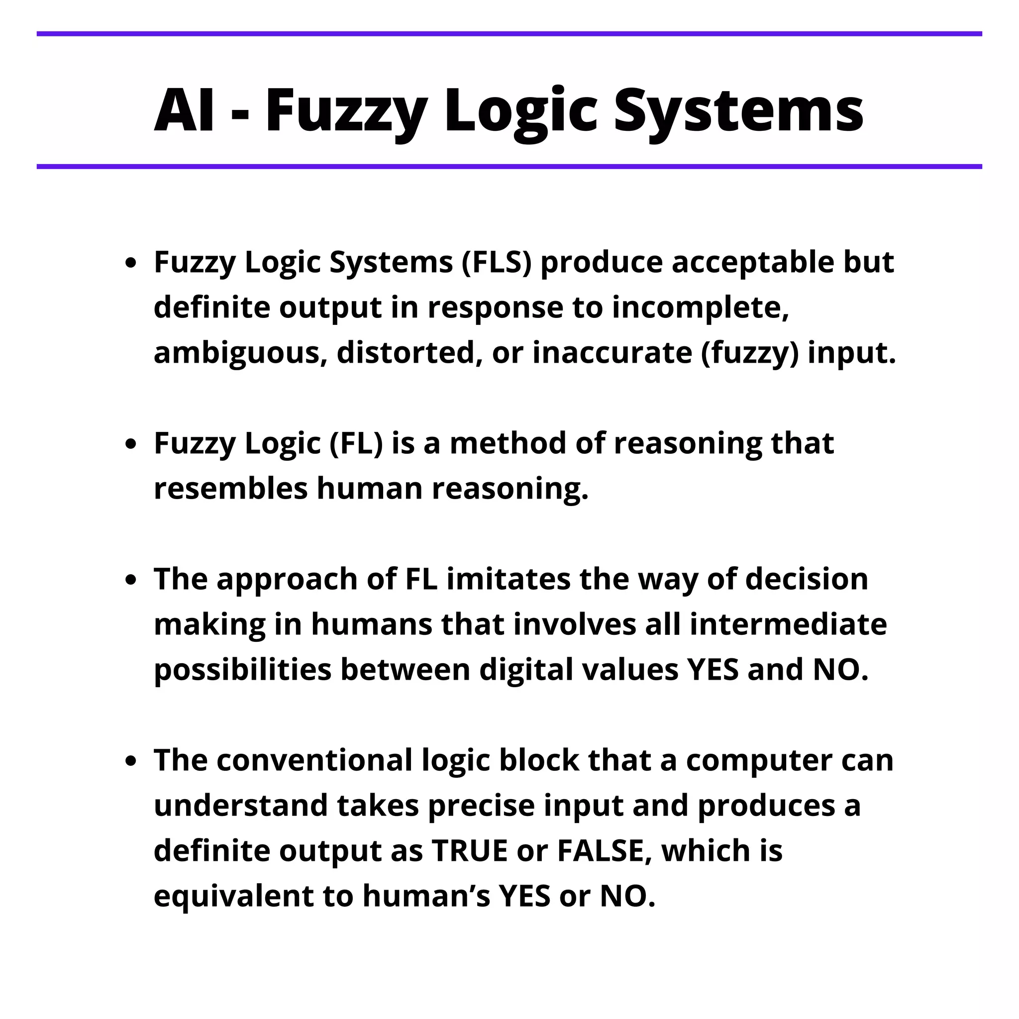 AI - Fuzzy Logic Systems | PDF