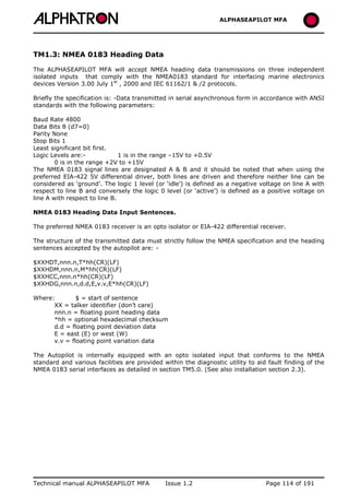 ALPHASEAPILOT MFA Autopilot 