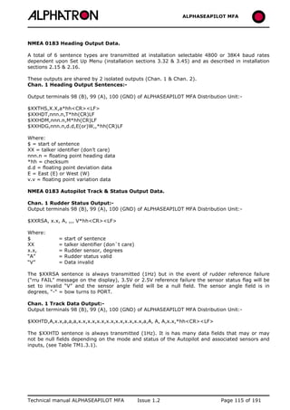 ALPHASEAPILOT MFA Autopilot 