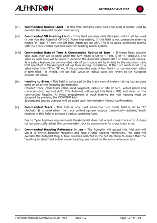 ALPHASEAPILOT MFA Autopilot 