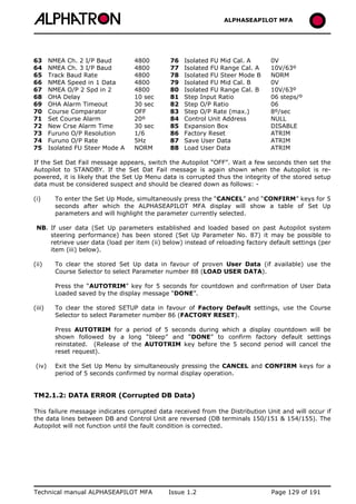 ALPHASEAPILOT MFA Autopilot 
