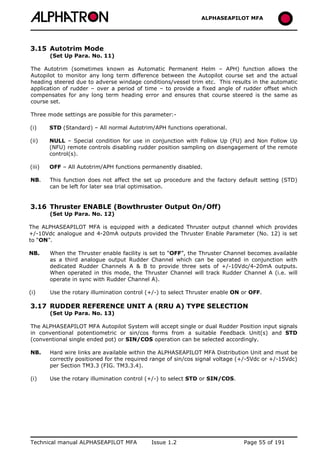 ALPHASEAPILOT MFA Autopilot 