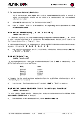 ALPHASEAPILOT MFA Autopilot 