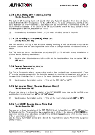 ALPHASEAPILOT MFA Autopilot 