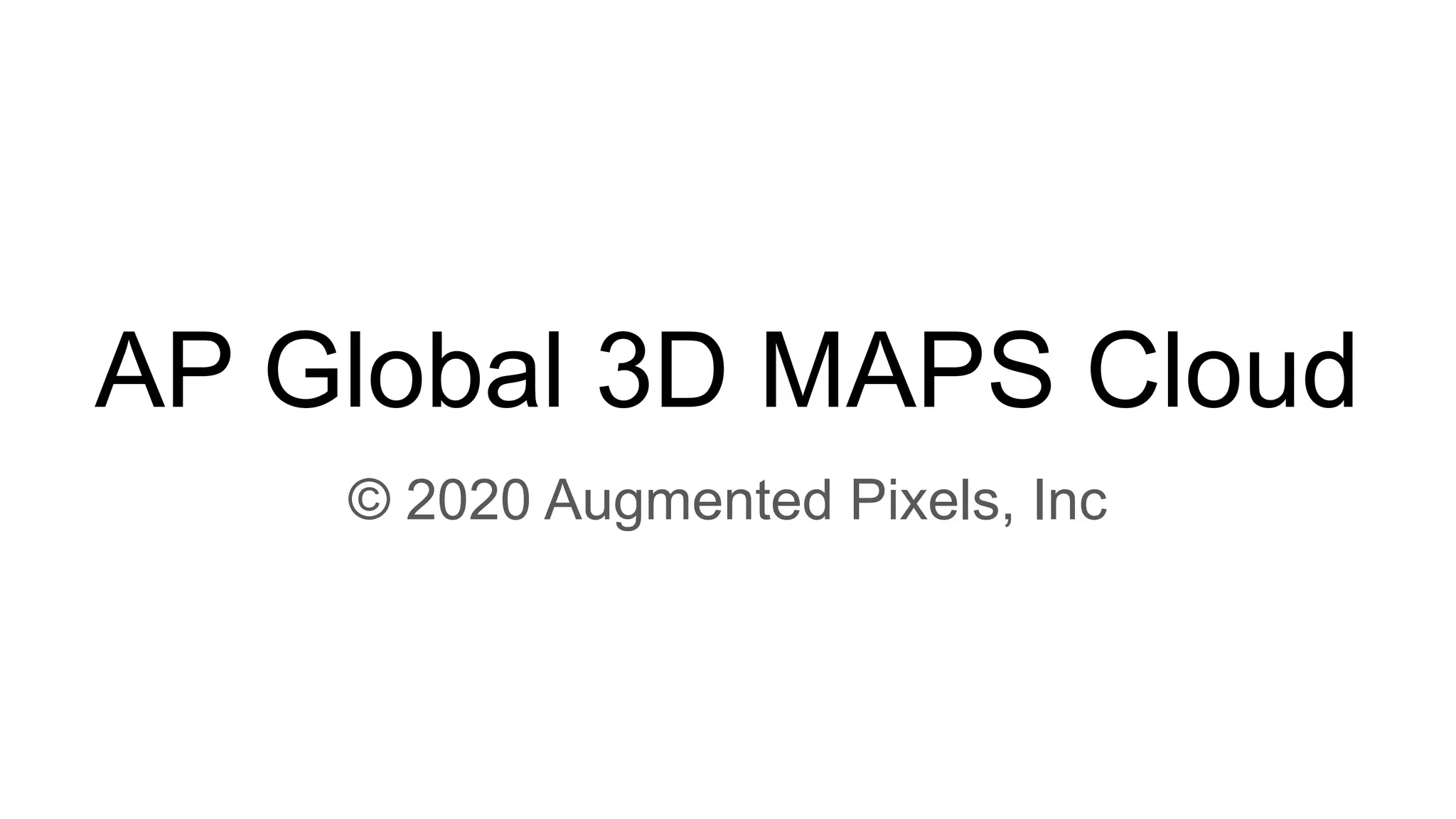 AP Global 3D MAPS Cloud | PDF
