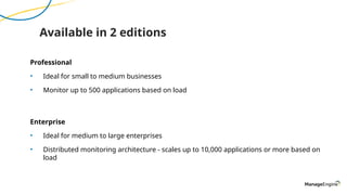 Overview of ManageEngine Applications Manager | PPTX