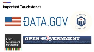 Important Touchstones
 