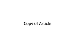 Copy of Article
 