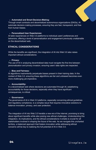 Intelligent Web: Unveiling the AI-Driven Future of Web 3.0 | PDF