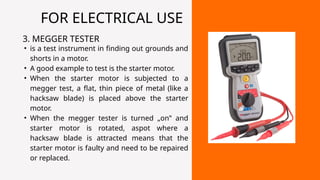 AUTOMOTIVE MEASURING TOOLS AND EQUIPMENT | PPTX