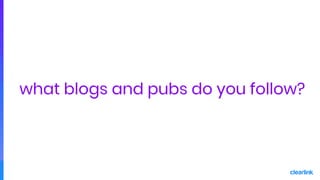 #brightonseo
@elbell09
#brightonseo
@elbell09
what blogs and pubs do you follow?
 