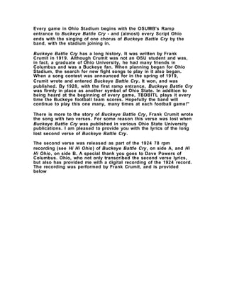 Copy of buckeye battle cry | DOC