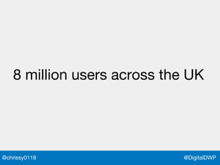 @DigitalDWP@chrissy0118
8 million users across the UK
 