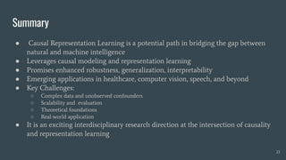 A Talk on Deep Causal Representation Learning | PDF