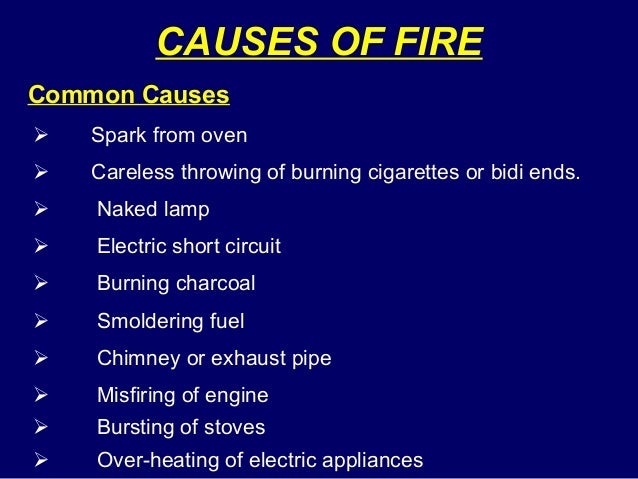 Copy of causes of fire and fire prevention