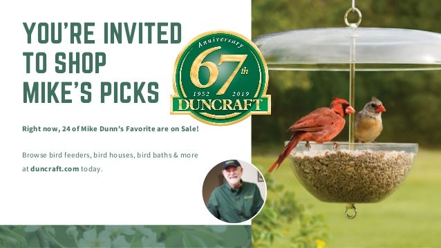 Celebrating 67 Years Of Birding Fun At Duncraft Com