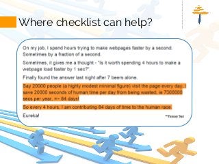 Checklist for drupal site development (Dev Tools)