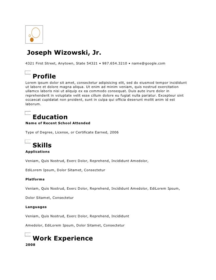 Copy Of Circles Resume Copy Of Circles Resume