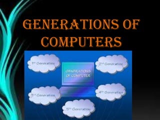 Generations of
computers
 