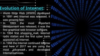 Internet history advantages or disadvantages | PPTX