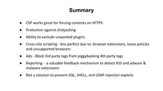 ●
●
●
●
●
●
●
Summary
 