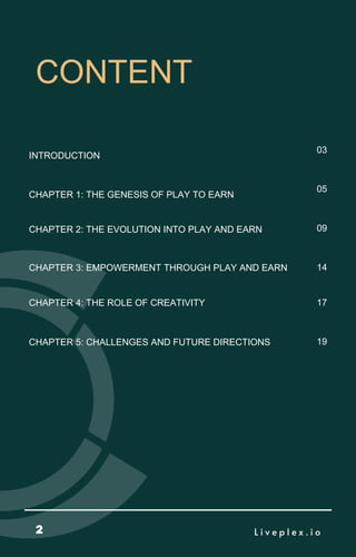 Play to Earn and Play & Earn Models: Evolution, Empowerment, and ...