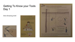 Getting To Know your Tools
Day 1
Intro Drawing Unit/
 