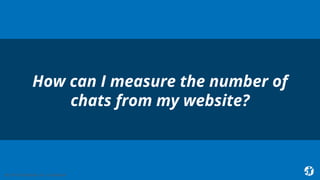 22 2018 © AppFolio, Inc. Confidential.
How can I measure the number of
chats from my website?
 