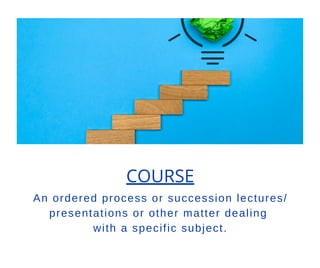 What's the difference between a curriculum, course, training, and more ...