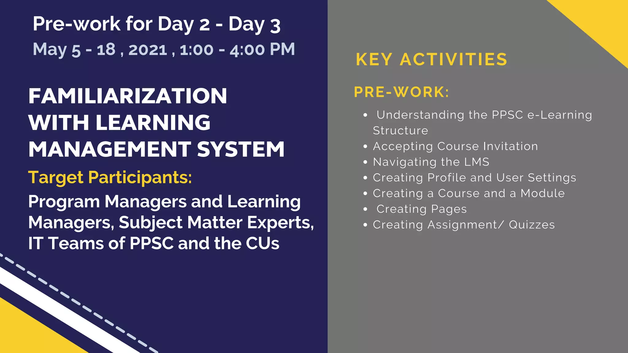 PPSC LMS and Microsite Training PDF