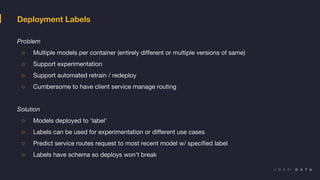Deployed Label Michelangelo - Machine Learning Platform - 2018 | PDF