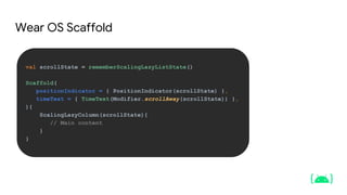 Creating your first Wear OS app with compose | PPTX