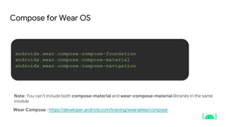 Principles of Wear OS development