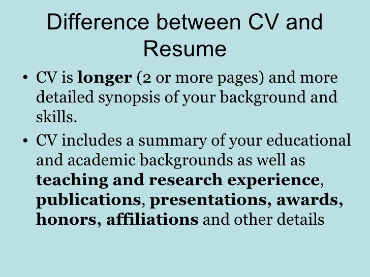 cv writing