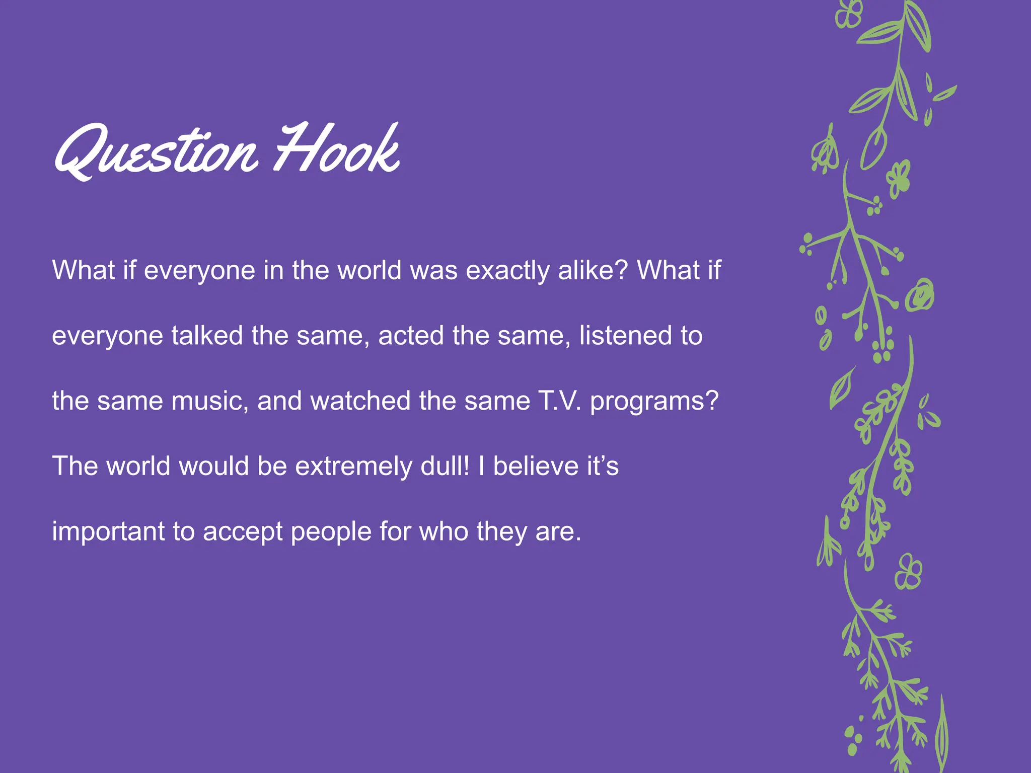 Examples Of Different Hooks PPT Examples Of Different Hooks PPT