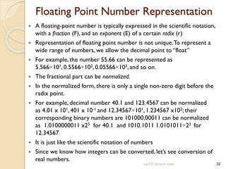Decimal Number Float Number Copy of Data Representation ppt.pdf feasibility study | PDF