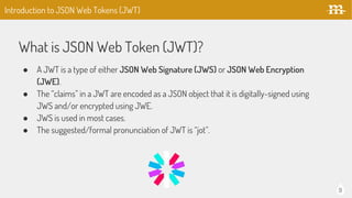 Using JSON Web Tokens for REST Authentication | PPT