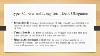 debt service fund and capital projects entries | PPTX | Stocks and ...