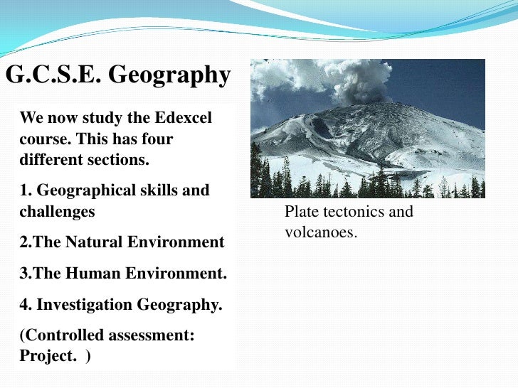 Geography Dept Overview
