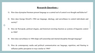 Language as a Tool of Control in Dystopian Literature: A Foucauldian ...
