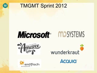 TMGMT Sprint 2012
 