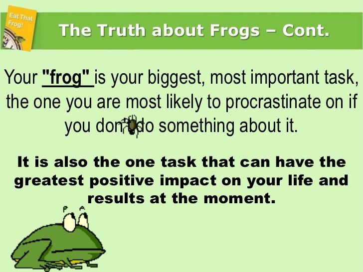 Tip 5: Eat the Frog: Morning Routines that Will Change Your Life and Business.