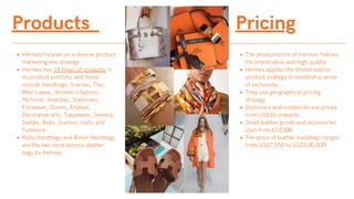 hermes marketing mix