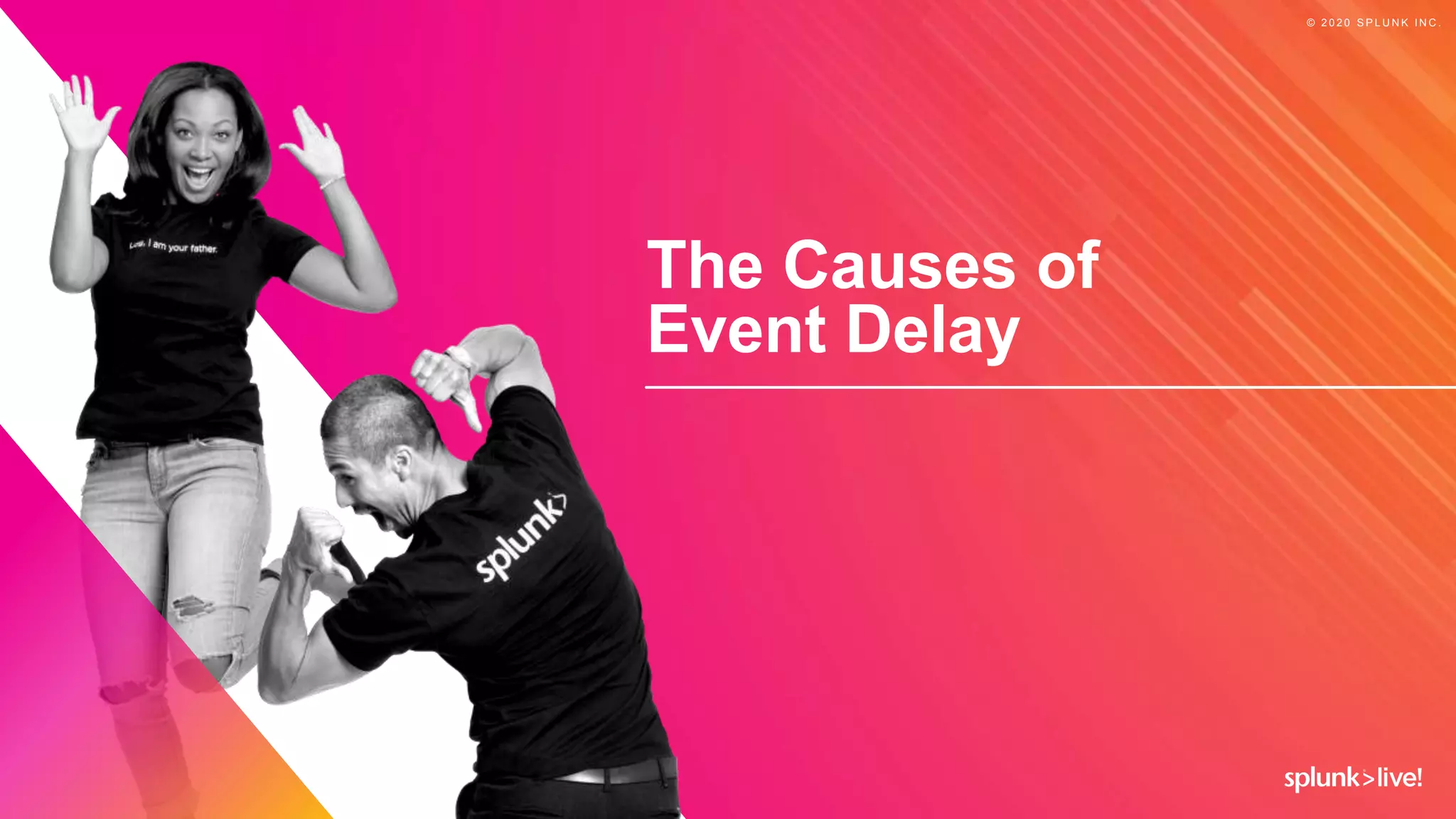 © 2 0 2 0 S P L U N K I N C .
The Causes of
Event Delay
 