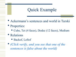 Formal Methods in Computer Science Introduction to Logic | PPT