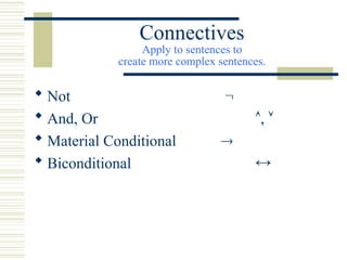 Formal Methods in Computer Science Introduction to Logic | PPT