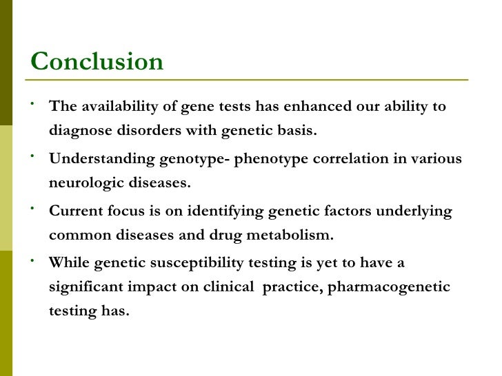 genetic testing essay conclusion