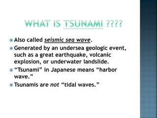 Tsunami in japanese called