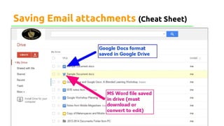 Saving Email attachments (Cheat Sheet)
 