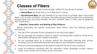 Forensic Analysis of Hair and Textile Fibers in Crime Investigation | PPTX